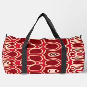 Sac De Sport Duffel Bag, Un design élégant rouge vif et classiq