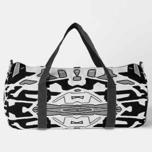 Sac De Sport Duffel Sac, Blanc & Noir classique design