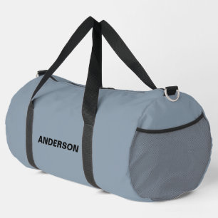 Sac De Sport Dusty Blue Solid Color Nom personnalisé