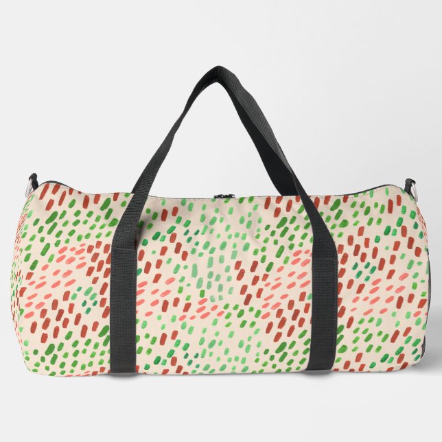 Sac De Sport Earth Tone Hand Painted Dots (Recto)