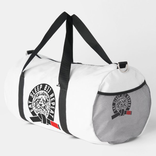 Sac De Sport Eat Sleep BJJ Répéter "Personnalisable" Gi (Coin droit)