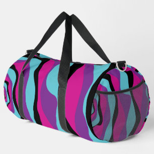 Sac De Sport Ebb et flux 4 - rose, pourpre, bleu et noir