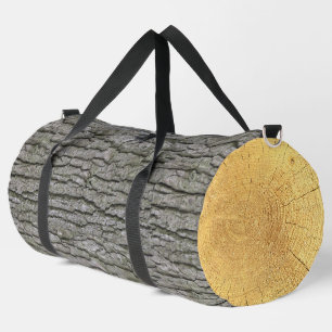 Sac De Sport Écorce Rustique Faux Gris Sec