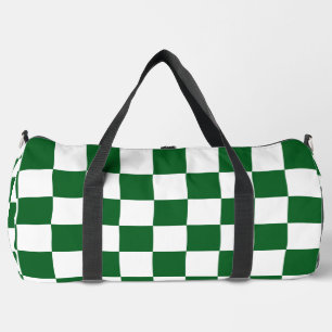Sac De Sport Écran À damiers Drapeau Green Racing personnalisab