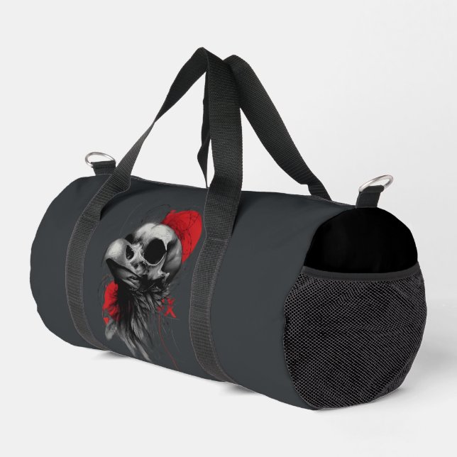 Sac De Sport Edgy Crow Skull Gothic Grunge Tactical Duffel Bag (Coin droit)