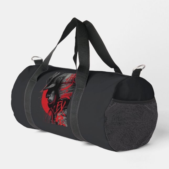 Sac De Sport Edgy Samurai Warrior Japanese Red Sun Duffel Bag (Coin droit)