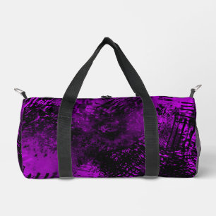 Sac De Sport Effet de hachure de taches de peinture Violet & No