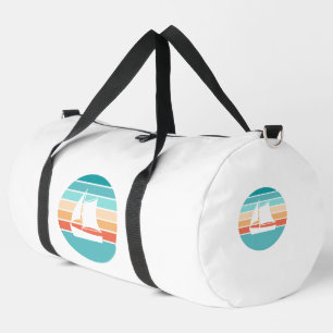Sac De Sport Effet en détresse du coucher de soleil rétro + Voi