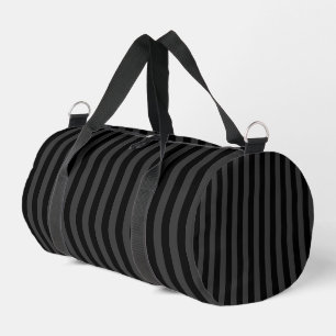 Sac De Sport Elagnat Black & Smoky Black Vertical Stripes