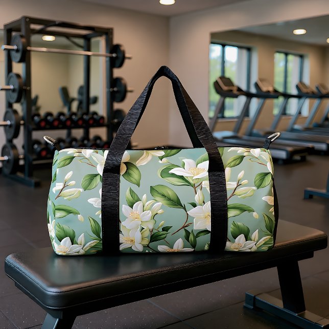 Sac De Sport Élégance Florale de Jasmin Doux (Créateur téléchargé)