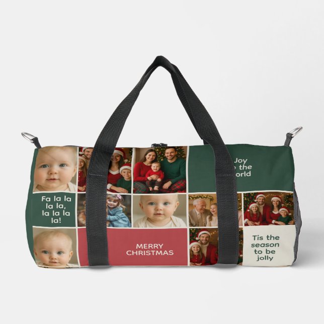 Sac De Sport élégance grand nombre d'images collage Noël nouvea (Recto)