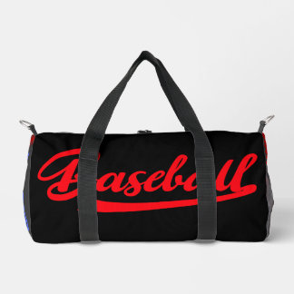 Sac De Sport Elegant baseball Modern Black red and purple