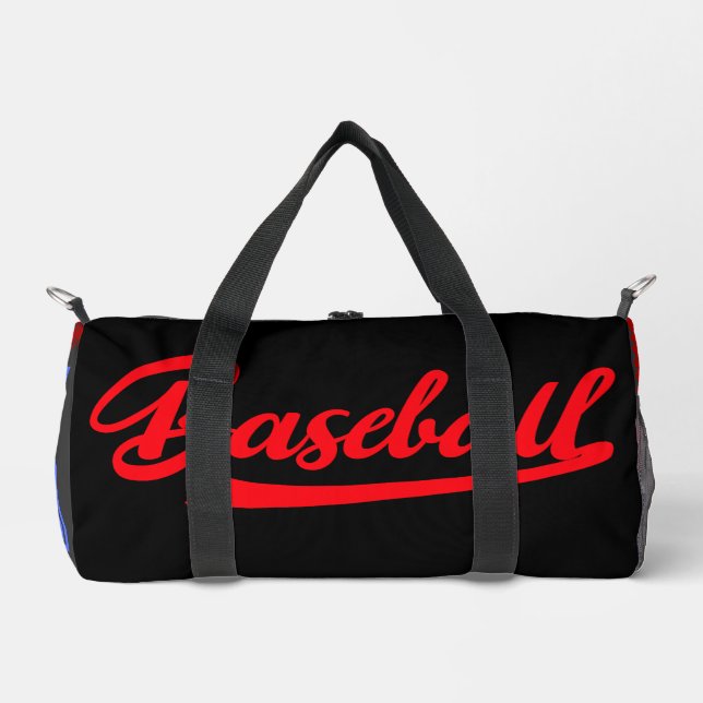 Sac De Sport Elegant baseball Modern Black red and purple (Recto)