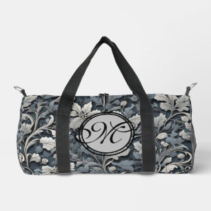 Sac De Sport Elégant bleu poussiéreux argent blanc gris gris fl