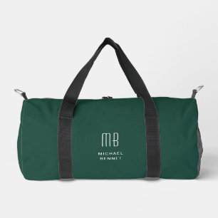 Sac De Sport Élégant Monogramme Emerald Green