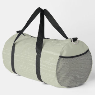 Sac De Sport Élégant Sage Green Wood Grain