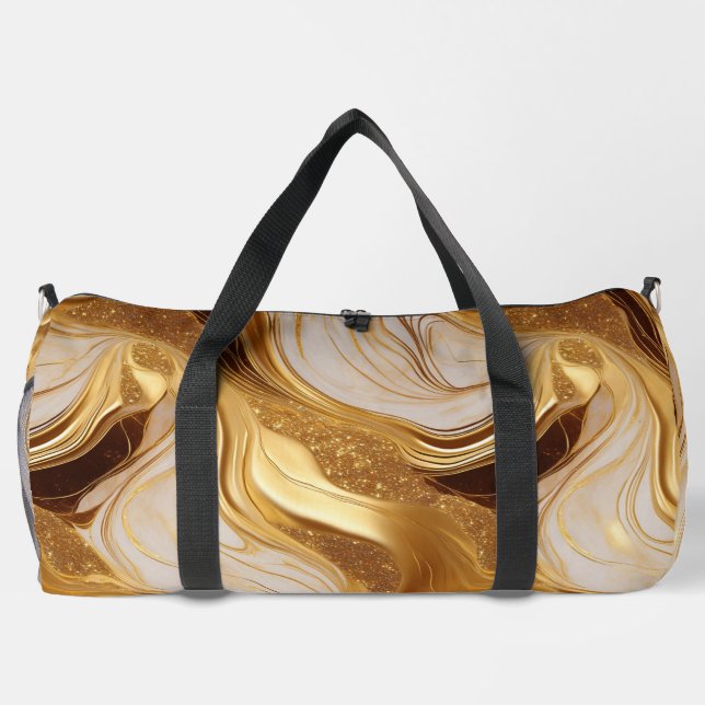 Sac De Sport Elégante Faux Gold Foil et Parties scintillant mar (Verso)