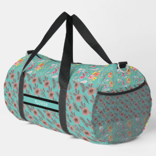 Sac De Sport Elégante Personnaliser d'aquarelle de fleurs
