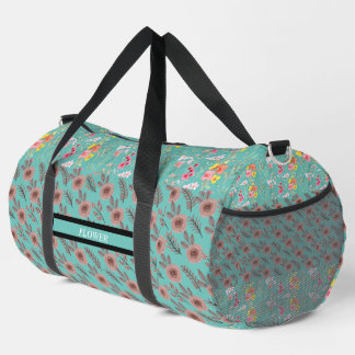 Sac De Sport Elégante Personnaliser d'aquarelle de fleurs