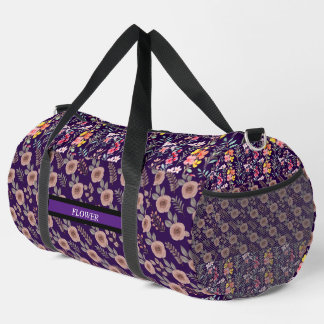 Sac De Sport Elégante Personnaliser d'aquarelle de fleurs