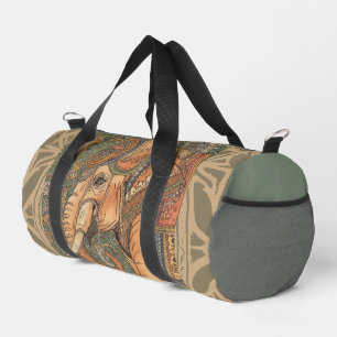 Sac De Sport Éléphant Vintage, Éléphant Antique, Art Motif
