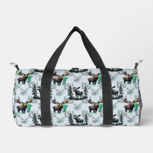 Sac De Sport Elk Moose Antlers Deer Design Motif