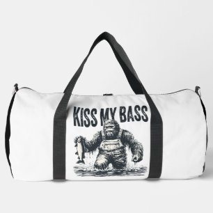 Sac De Sport Embrasse Mon Bass Bigfoot Pêche Noir