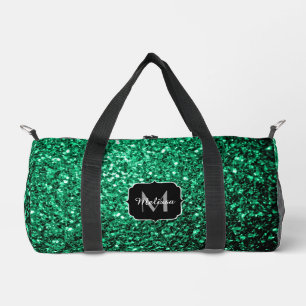 Sac De Sport Émeraude vert faux parties scintillant scintille M