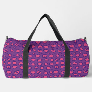 Sac De Sport Empreinte de léopard pourpre