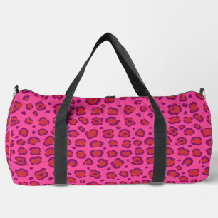 Sac De Sport Empreinte de léopard rose