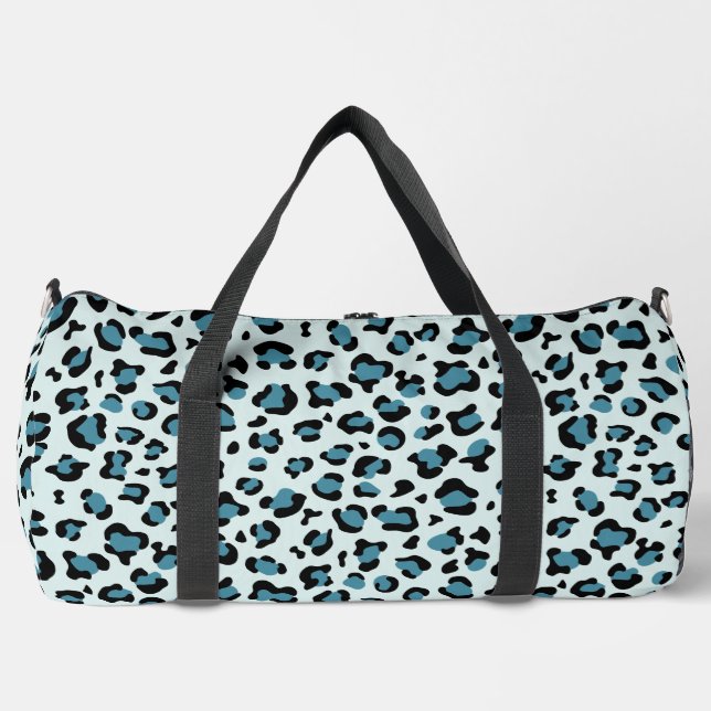 Sac De Sport Empreinte de léopard, Spots de léopard, Leopard bl (Recto)
