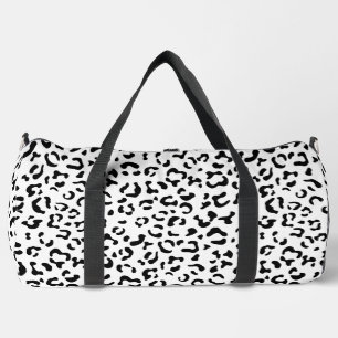 Sac De Sport Empreinte de léopard, Zones Léopard, Noir Et Blanc
