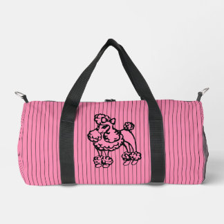 Sac de sport en forme de caniche rose
