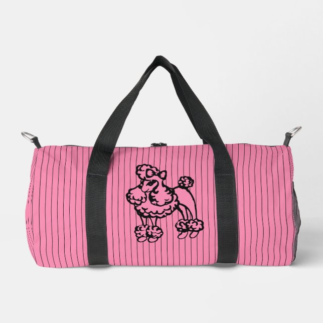 Sac de sport en forme de caniche rose (Recto)