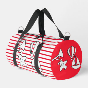 Sac De Sport Enfants à rayures rouges et blanches 