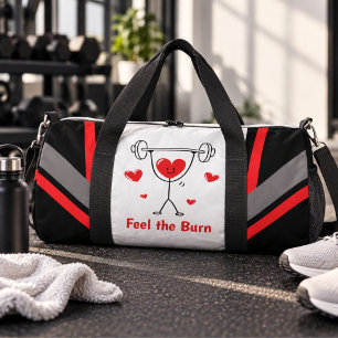 Sac De Sport Entraînement de gym Cœur Mignon Ressentez la Brûlu
