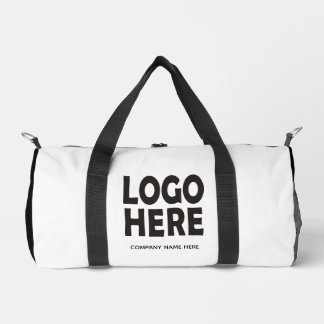 Sac De Sport Entreprise moderne noir logo personnalisé promotio