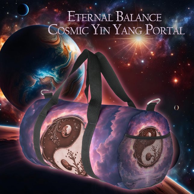Sac De Sport Équilibre au clair de lune – Yin Yang de la lumièr (Créateur téléchargé)
