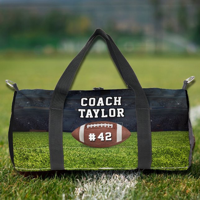 Sac De Sport Équipe américaine de football Numéro d'entraîneur (American Football Field Team Number Coach Duffle Bag)