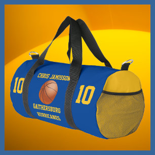 Sac De Sport Équipe de basket, entraîneur, joueur Blue Gold Per