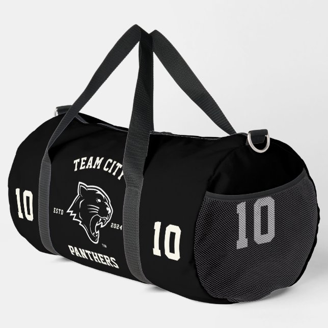 Sac De Sport Équipe de sport "Personnalisable" des Panthers (Coin droit)