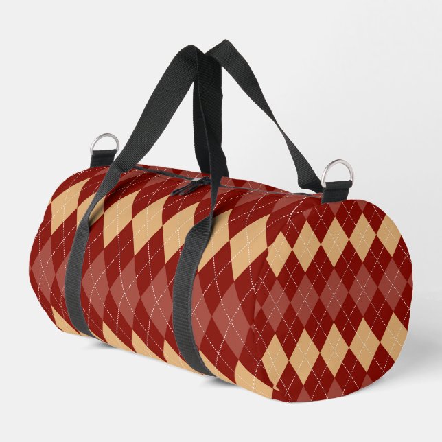 Sac De Sport esthétique confortable argyle avec des lignes poin (Coin gauche)
