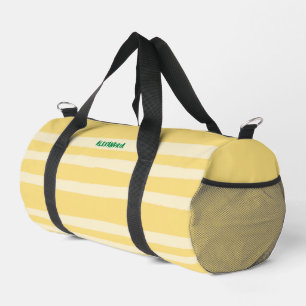 Sac De Sport Été chic rayé jaune Vacances