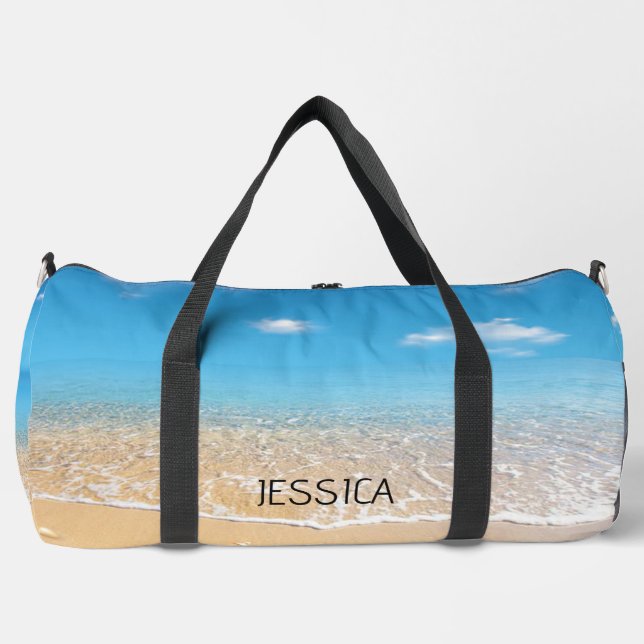 Sac De Sport Été moderne Blue Ocean Beach (Recto)