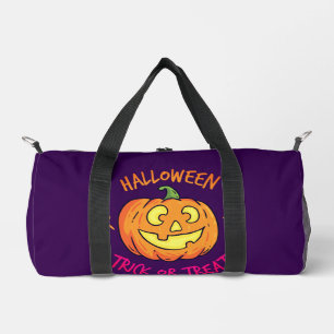 Sac De Sport Étiquette de citrouille Halloween Trick or Treat