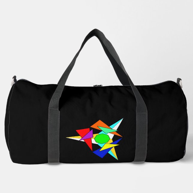 Sac De Sport Étoile géométrique multicolore (Recto)