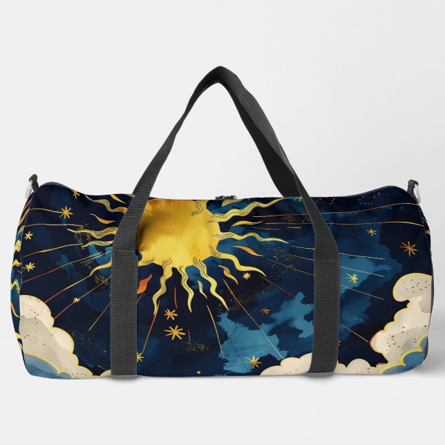 Sac De Sport Étoiles célestes et nuages bleus modernes (Recto)