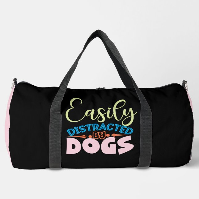 Sac De Sport Facilement Distrait Par Les Chiens (Recto)