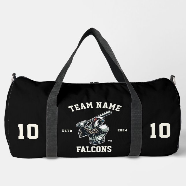 Sac De Sport Falcons "Personnalisables" Baseball (Recto)