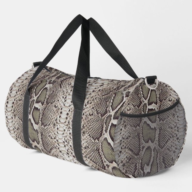 Sac De Sport Faux Boa Constrictor Snakeskin (Coin droit)